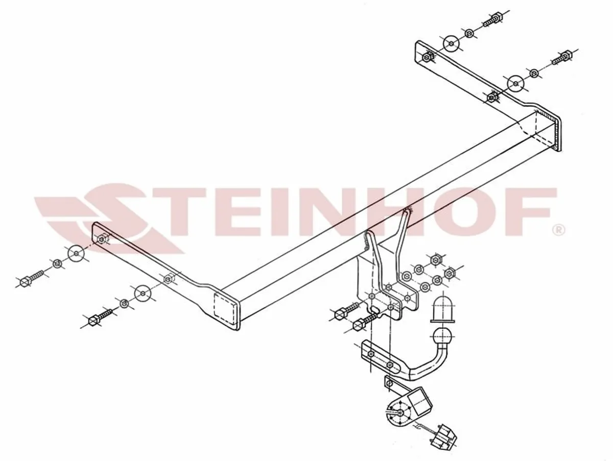 Фаркоп Steinhof для Skoda Octavia 2004-2013 S-341 в Севастополь