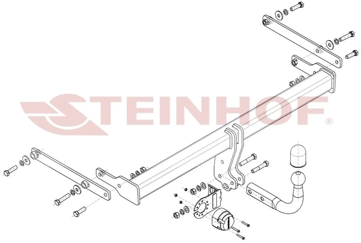 Фаркоп Steinhof для Mazda 3 (седан) 2019- Арт. M-061 M-061 в Севастополь