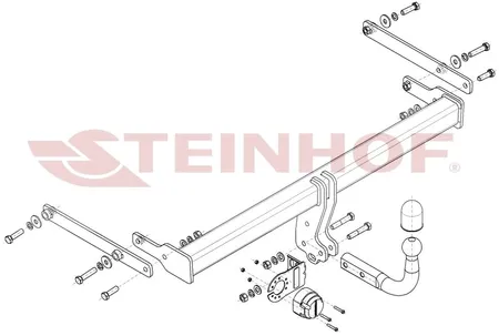Фаркоп Steinhof для Mazda 3 (седан) 2019- Арт. M-061 M-061 в Севастополь
