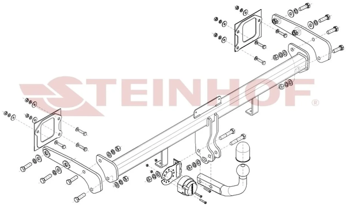 Фаркоп Steinhof для Hyundai Bayon 2021- Арт. H-225 H-225 в Севастополь Фаркоп Steinhof для Hyundai Bayon 2021- Арт. H-225 H-225 в Севастополь