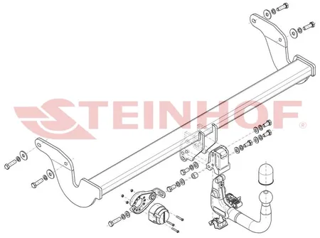 Фаркоп Steinhof для Lexus RX 2022- Арт. L-176 L-176 в Севастополь